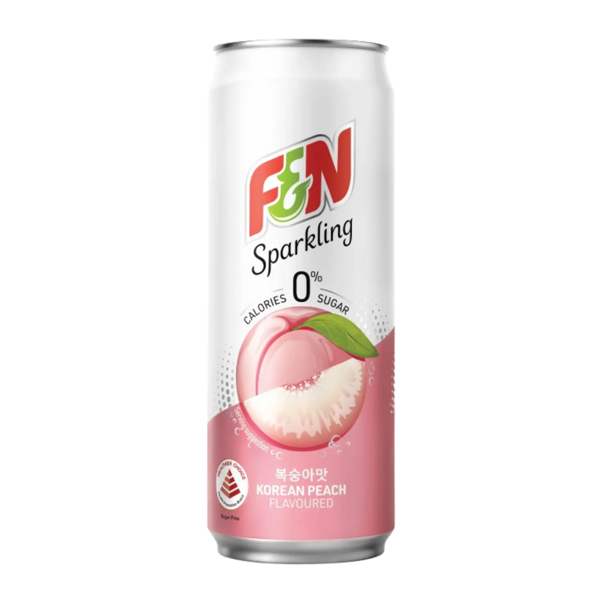 F&N Sparkling Korean Peach Water Sugar Free 325ml