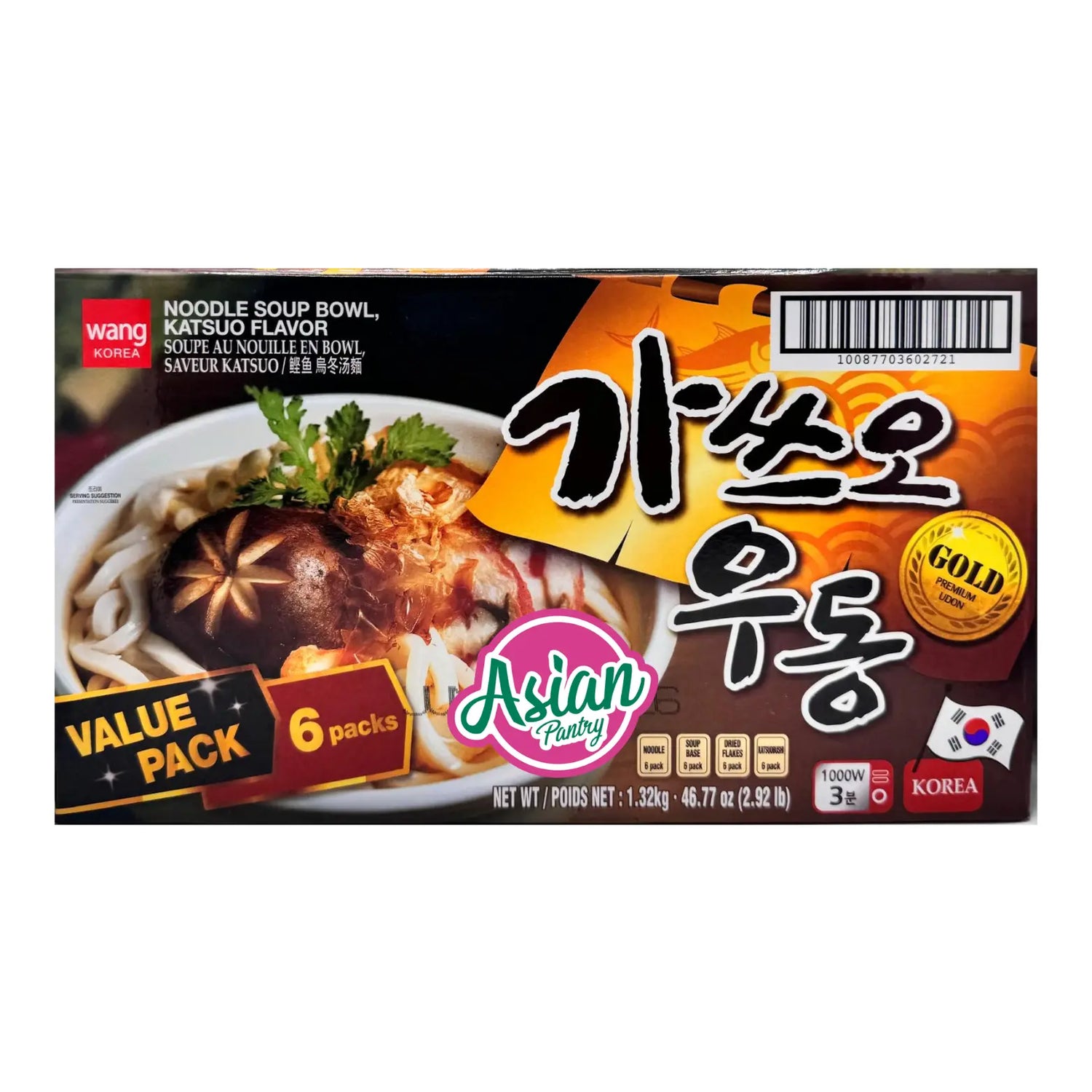 Wang Noodle Soup Katsuo Flavour Udon 6pk