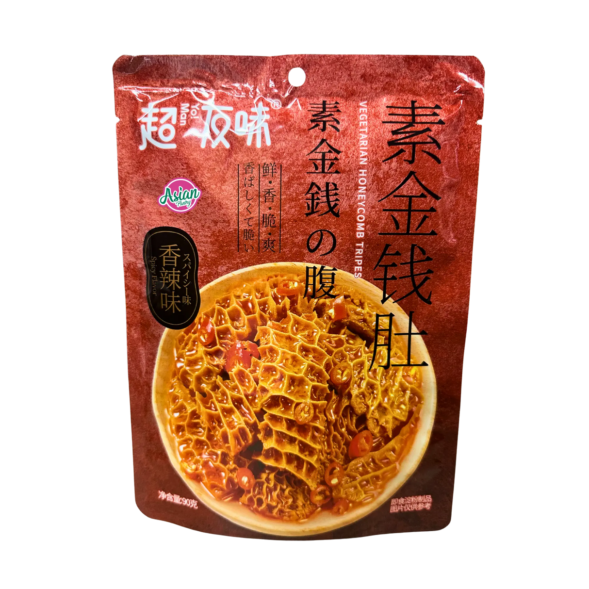 Yo! Man Vegetarian Konjac Snacks - Honeycomb Tripes (Spicy Flavour) 90g
