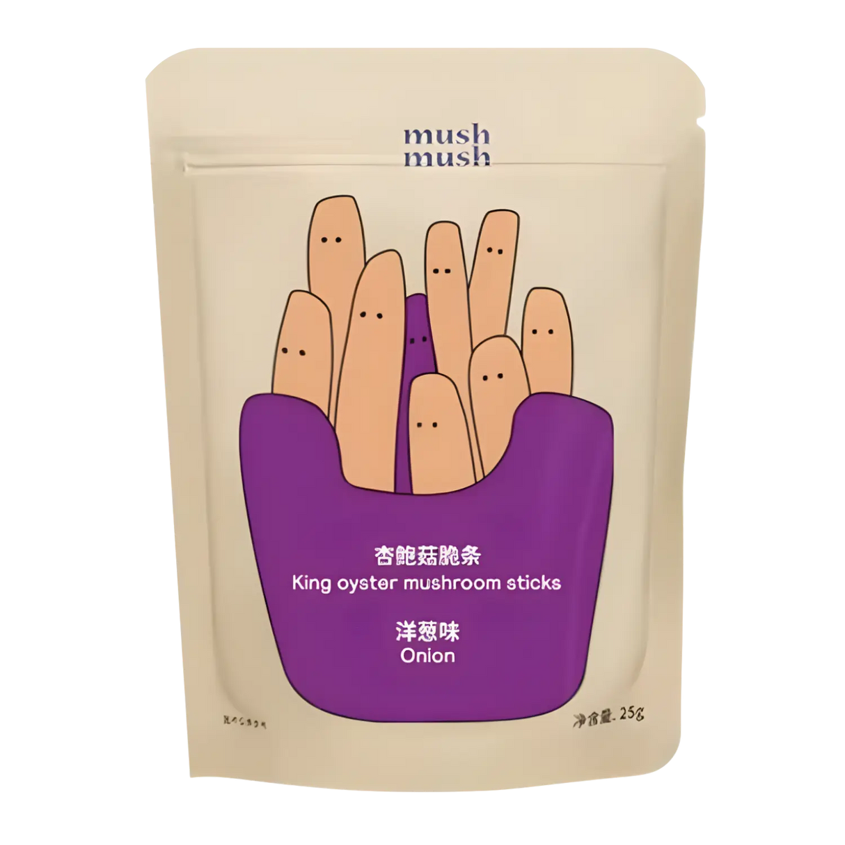 Mush Mush Crispy King Oyster Mushroom Sticks (Onion Flavour) 25g