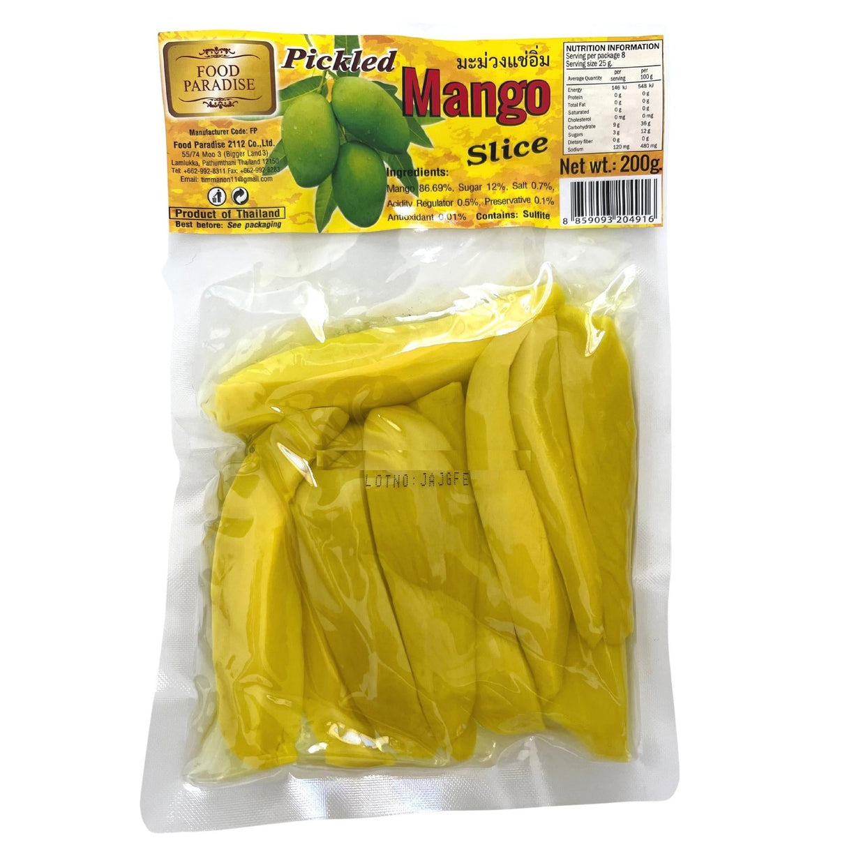 Food Paradise Pickled Mango Slice 200g