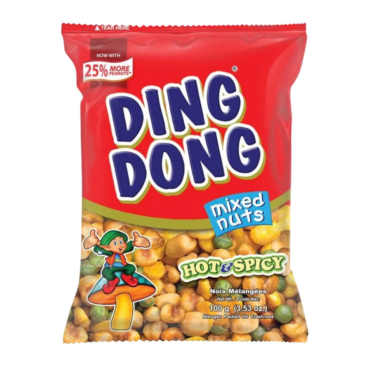 Ding Dong Mixed Nuts Hot & Spicy Flavour 100g