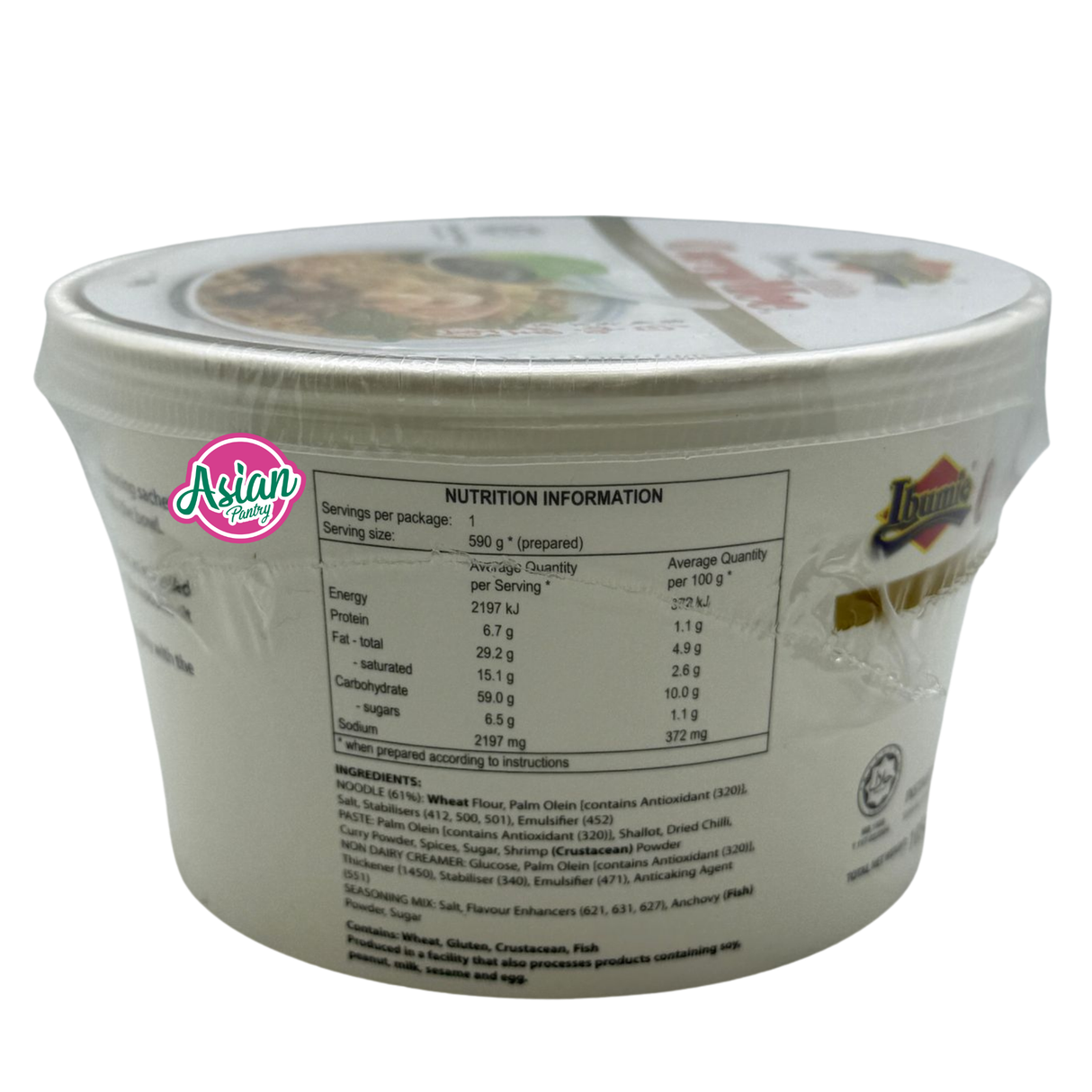 Ibumie Bowl Penang White CurryMee 105g