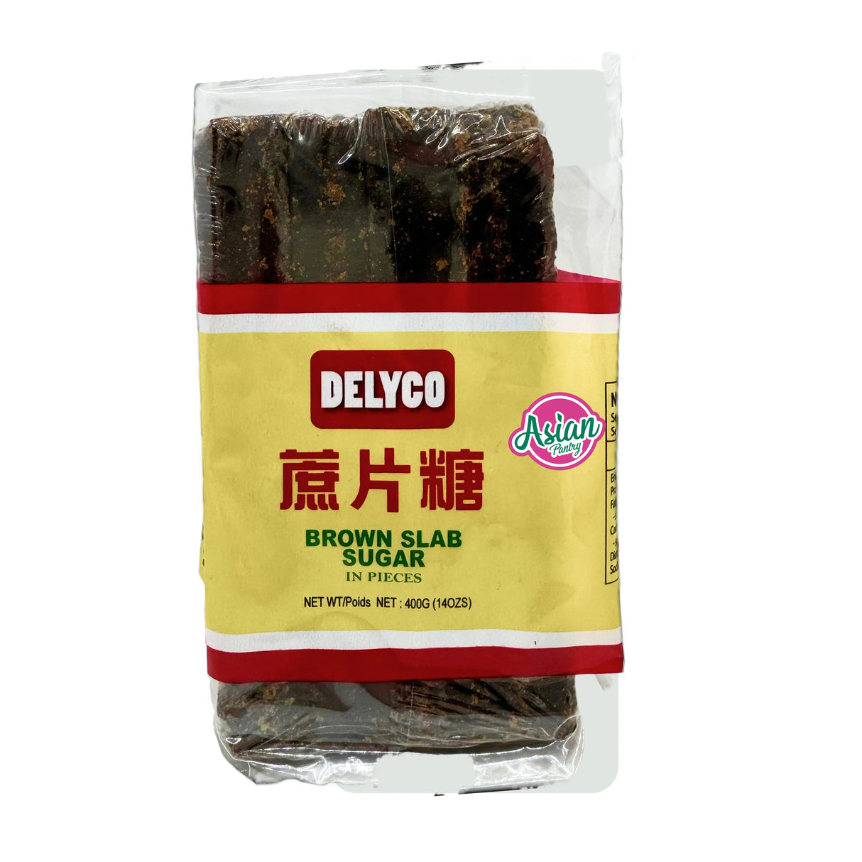 Delyco Brown Slab Sugar in Pieces 400g