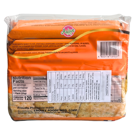 Croley Foods Butter Cream Crackers Leche Flan Flavour 250g
