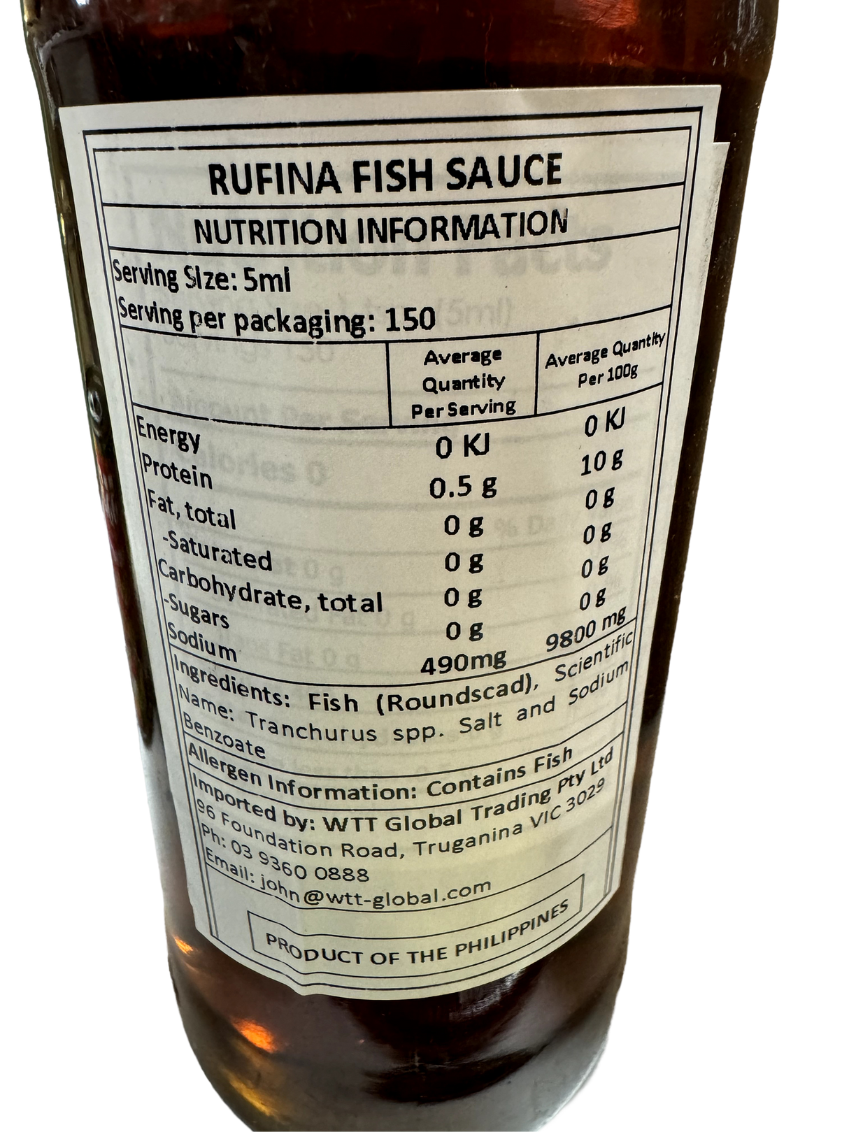 Rufina Patis Fish Sauce 750ml