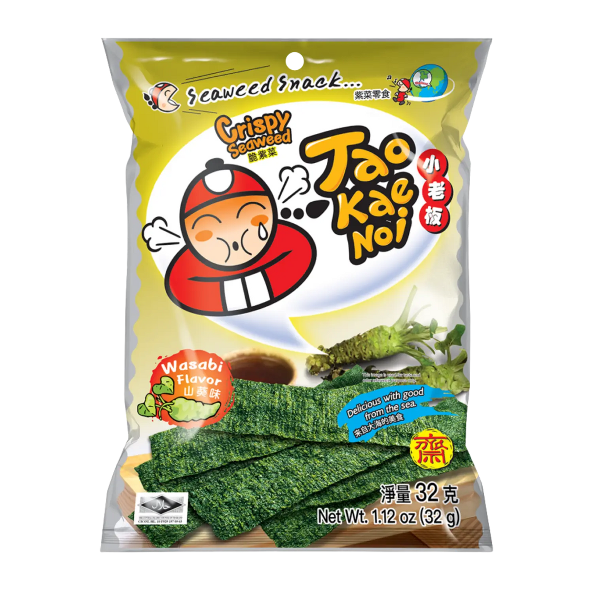 Tao Kae Noi Crispy Seaweed Wasabi 32g
