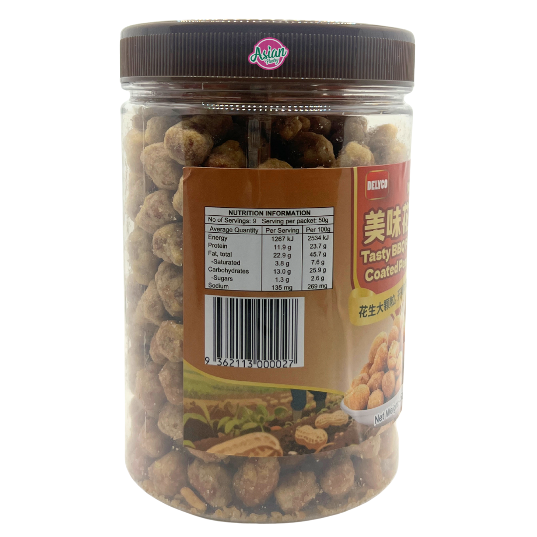 Delyco Tasty BBQ Flavour Coated Peanut 450g