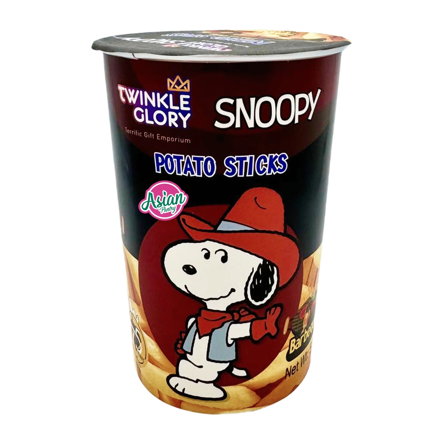 Twinkle Glory Snoopy Potato Snacks Barbeque Flavour 50g