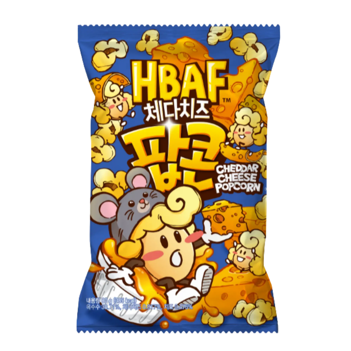 HBAF Popcorn Cheddar Cheese 80g