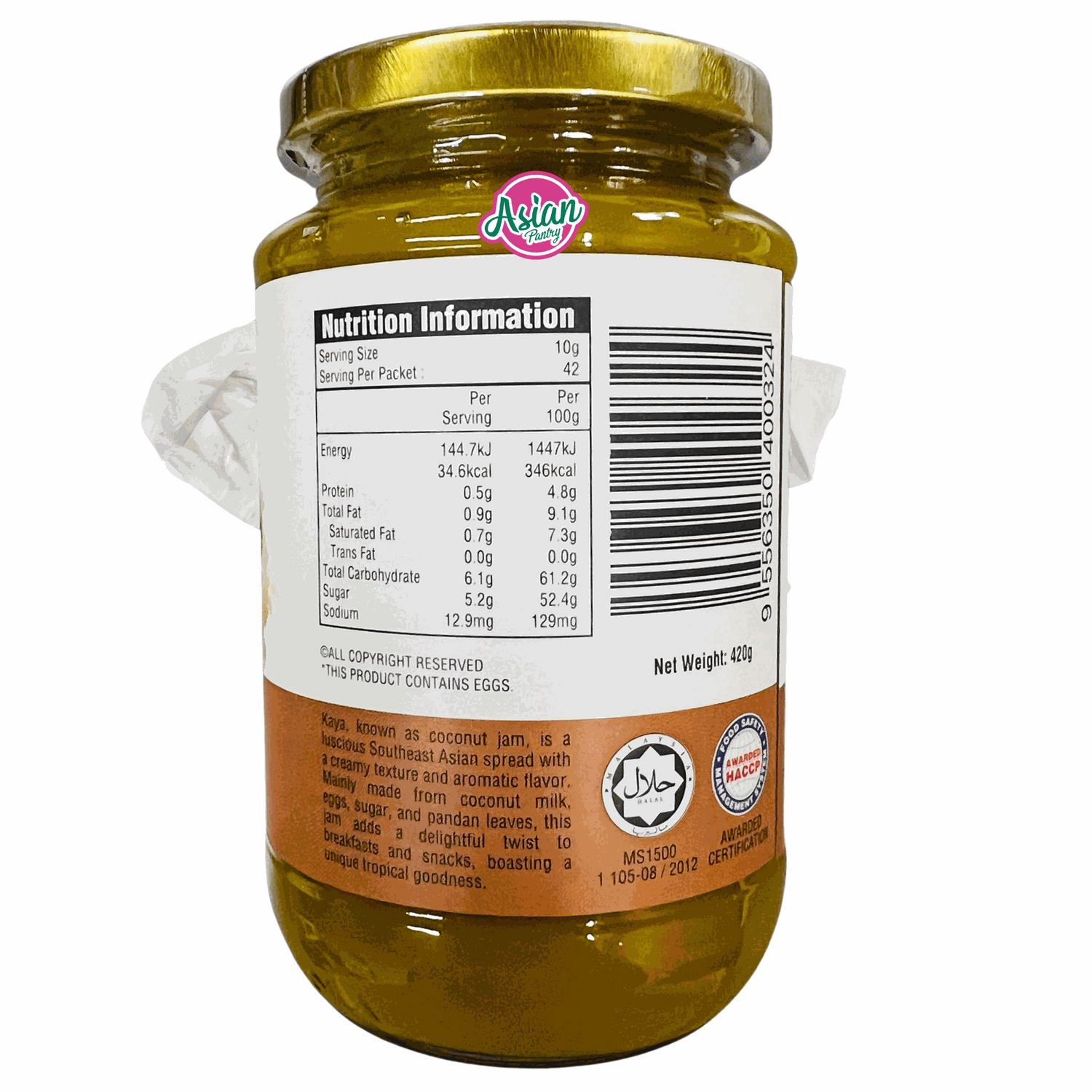 Heng's Nyonya Kaya Traditional (Yellow)  420g