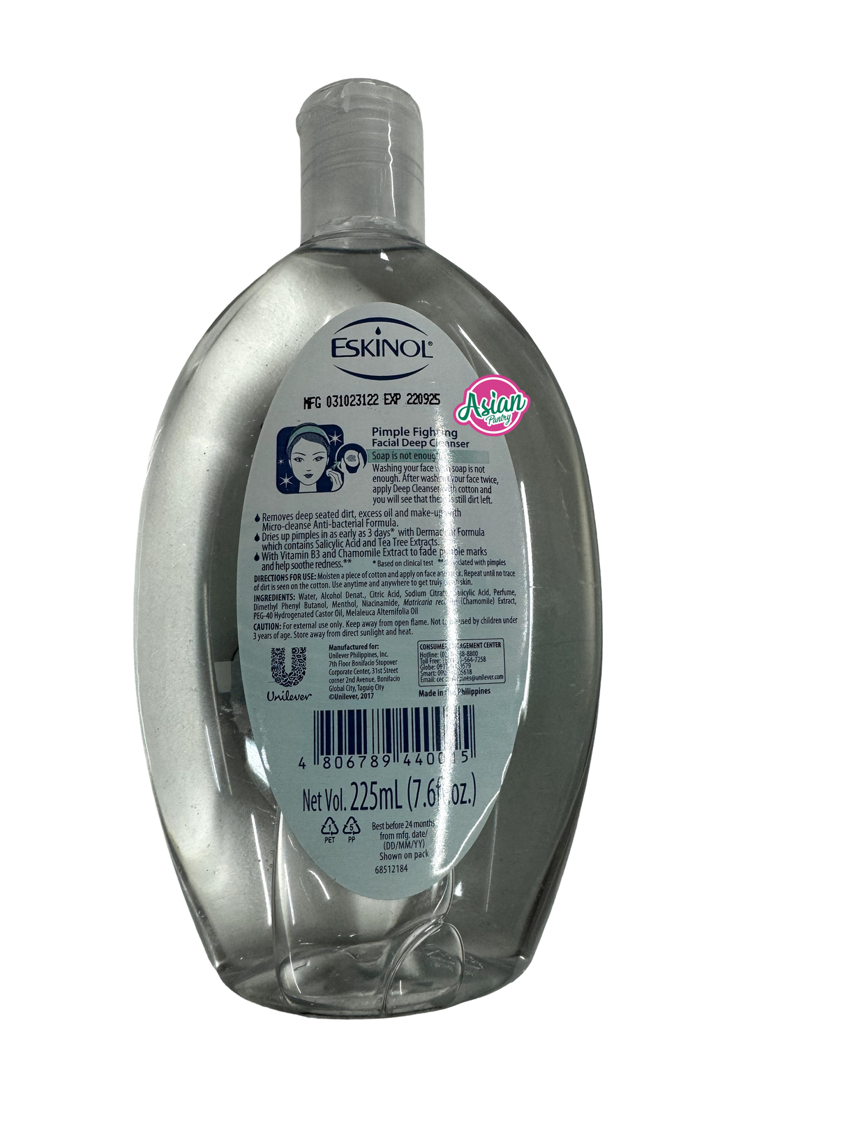 Eskinol Pimple Fighting Facial Deep Cleanser 225ml