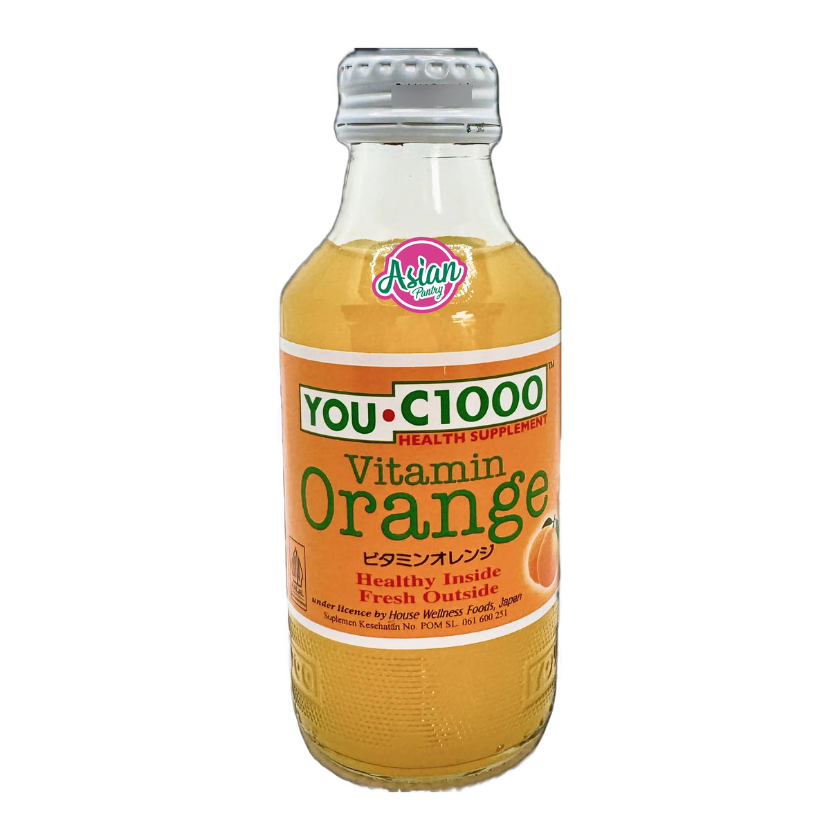 YOUC1000 Glass Bottle - Vitamin Orange (w/ Vitamin C) 140ml