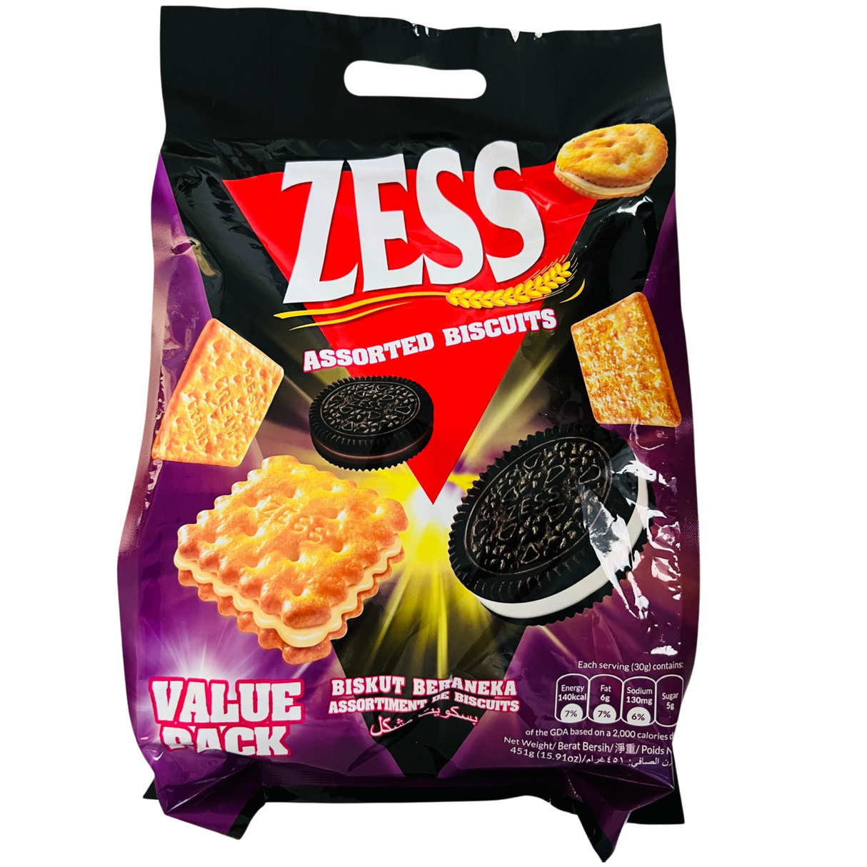 Zess Assorted Biscuits 451g (BBD: 28/01/2026)