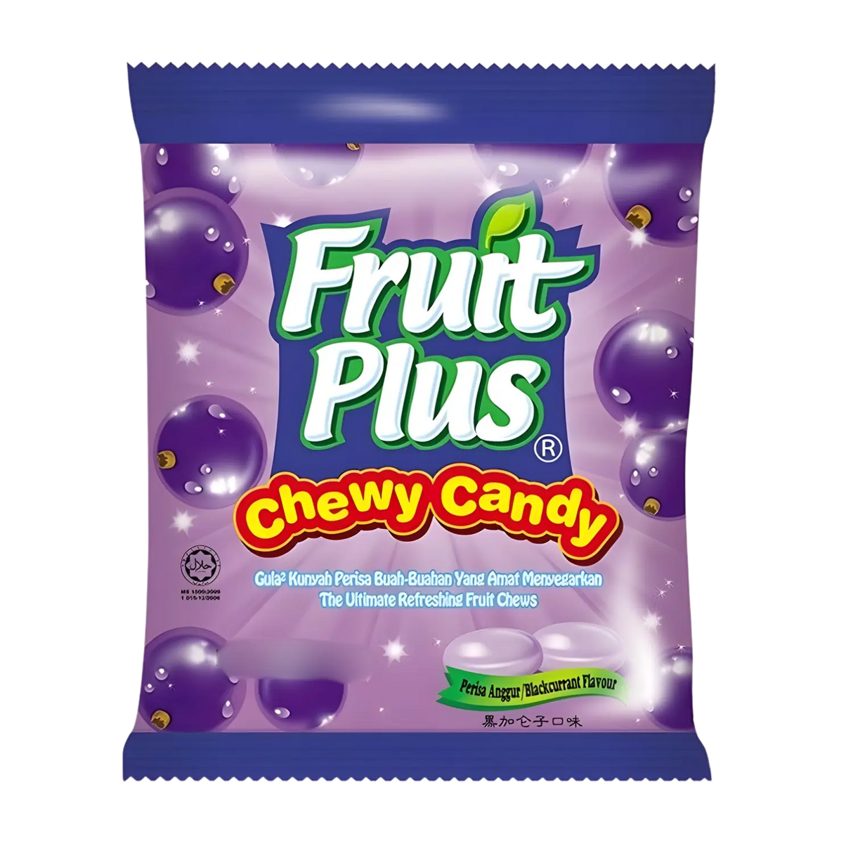 Fruit Plus 耐嚼糖果 黑加仑味 120g