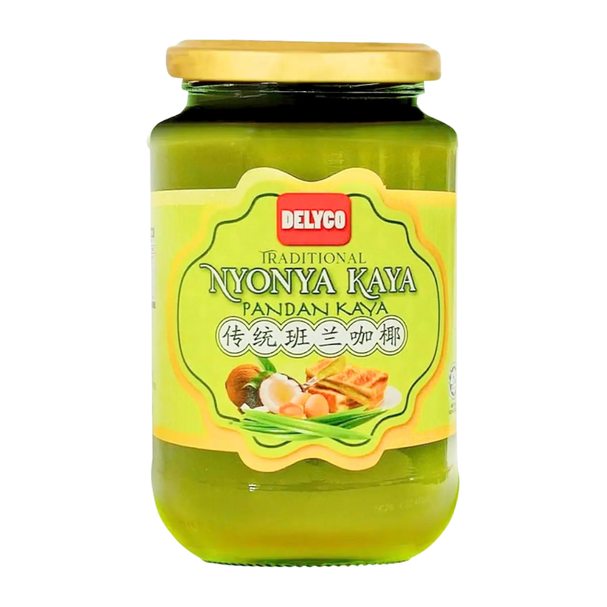 Delyco Traditional Nyonya Kaya (Pandan Kaya) 425g