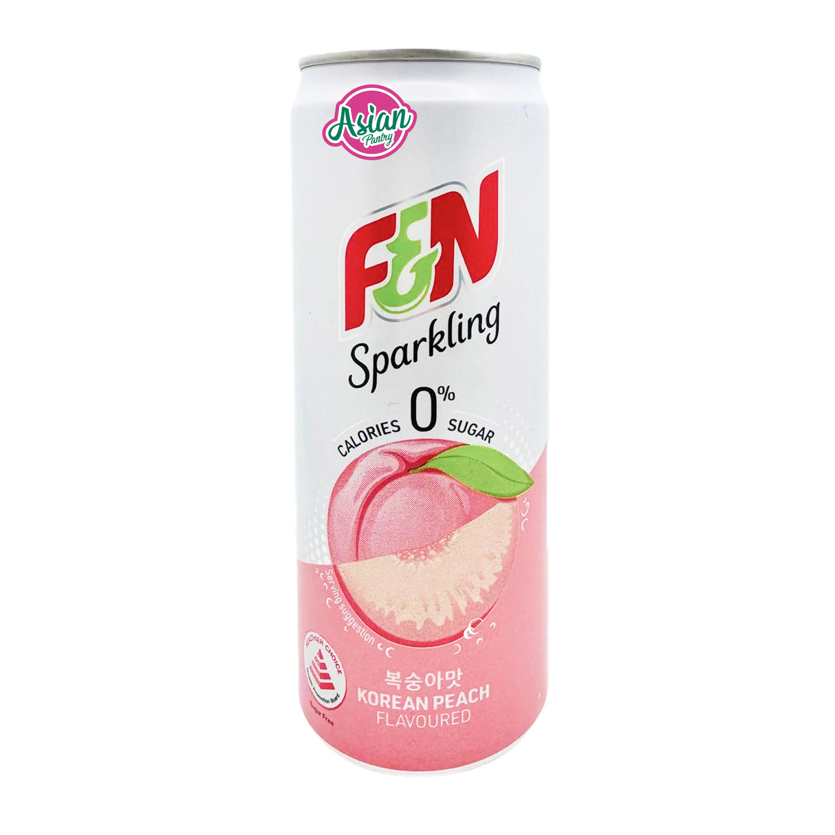 F&N Sparkling Korean Peach Water Sugar Free 325ml