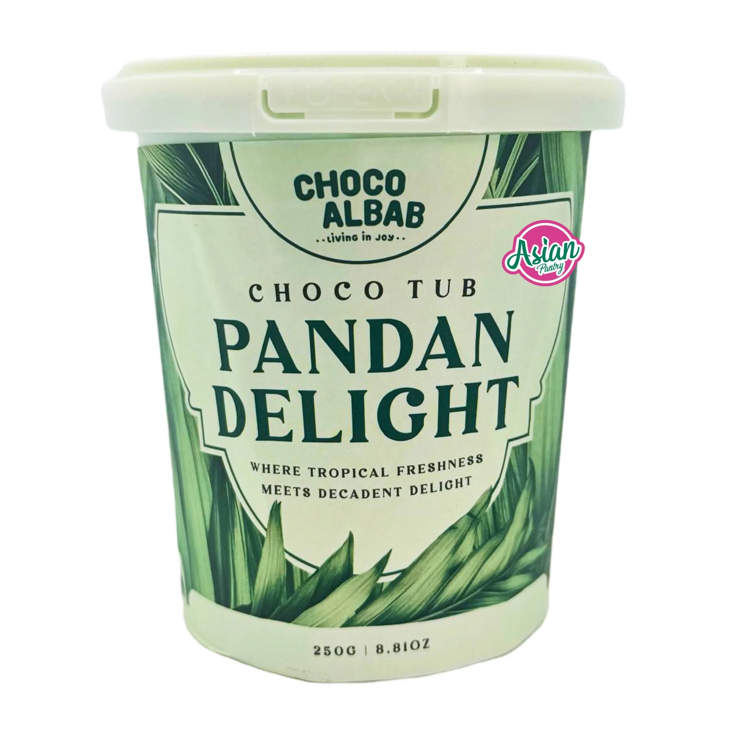 Choco Albab Pandan Delight Choco Tub 250g