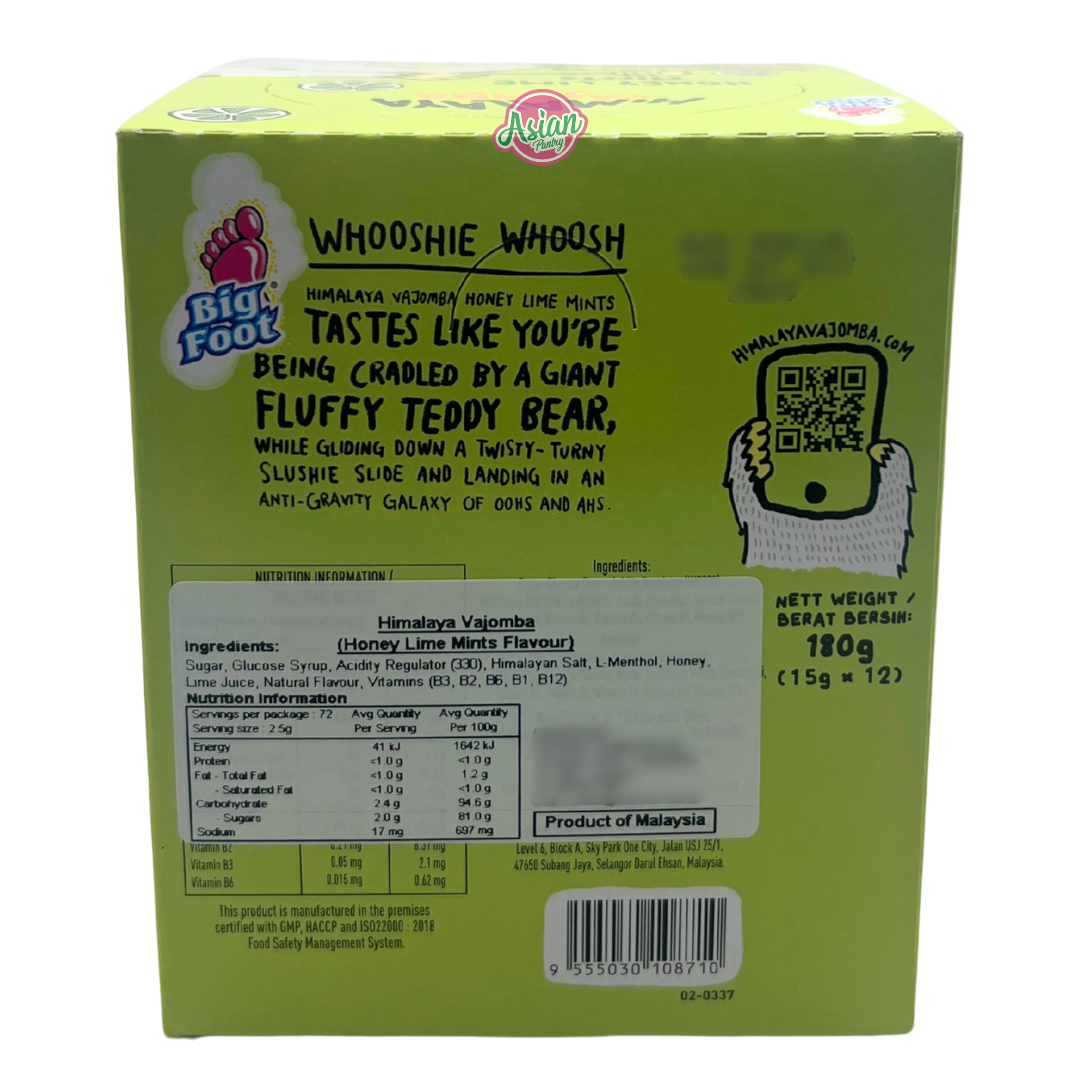 Big Foot Himalaya Vajomba Honey Lime Mints 15g