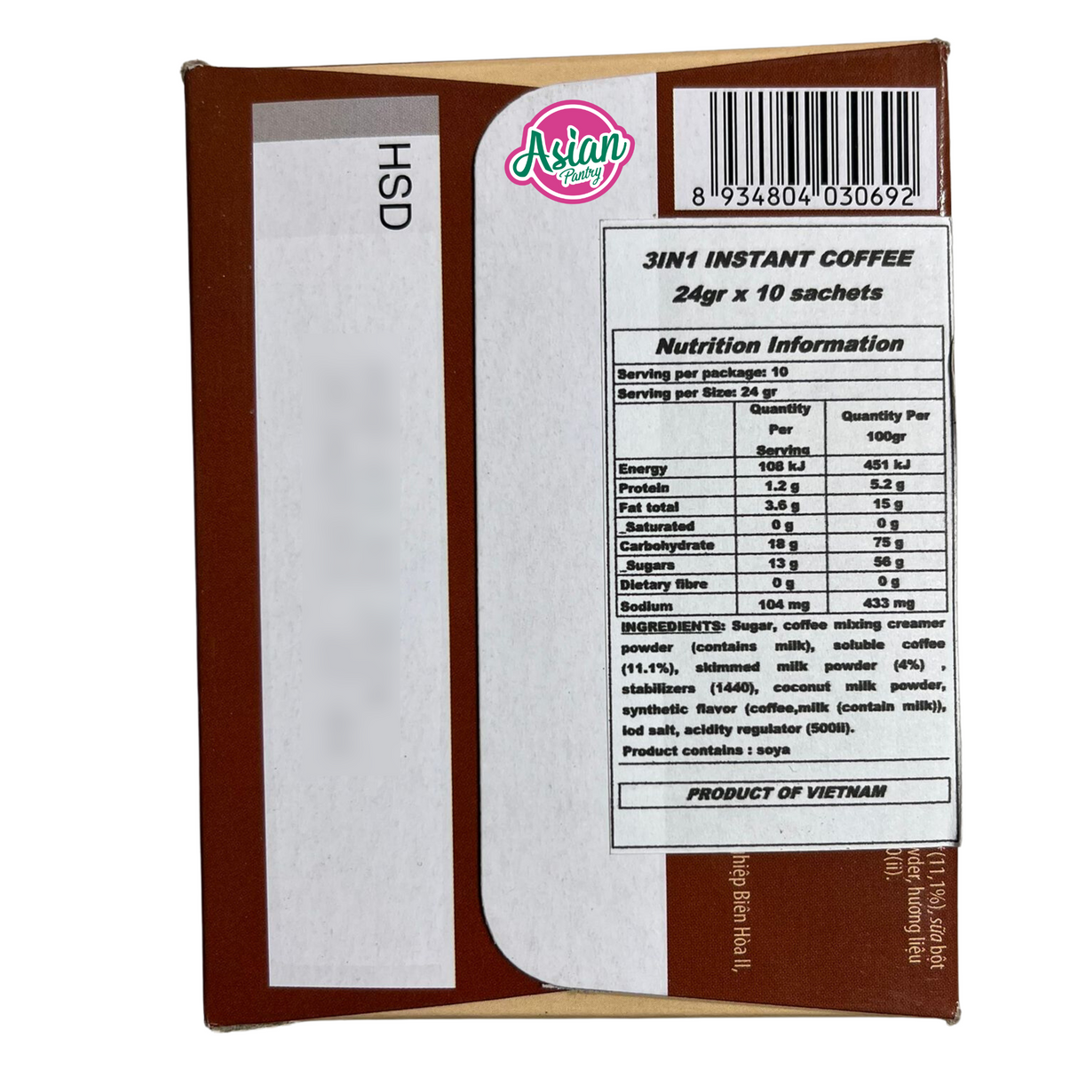 Nescafe 3 dalam 1 Instant Cafe Sua Da 10 Sachet 535g