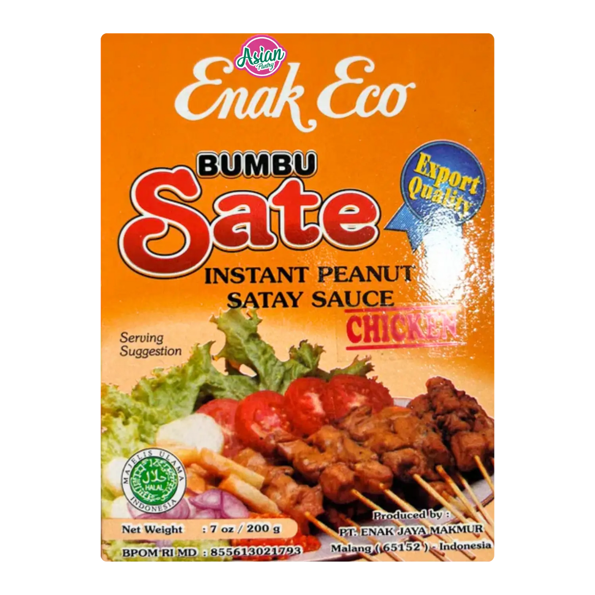 Enak Eco Bumbu Sate Instant Peanut Satay Sauce (Chicken) 185g