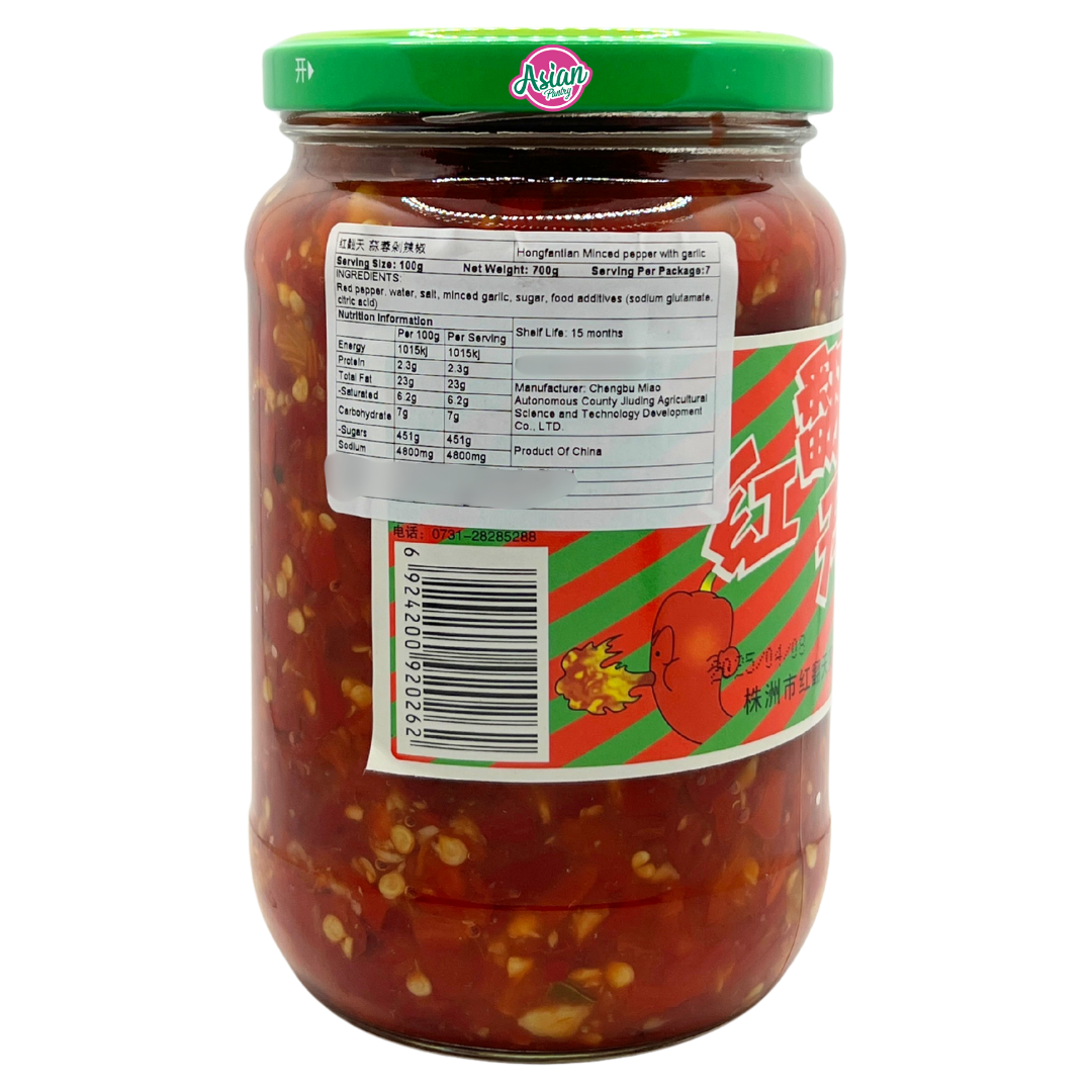 Hongfantian Minced Pepper with Garlic 700g
