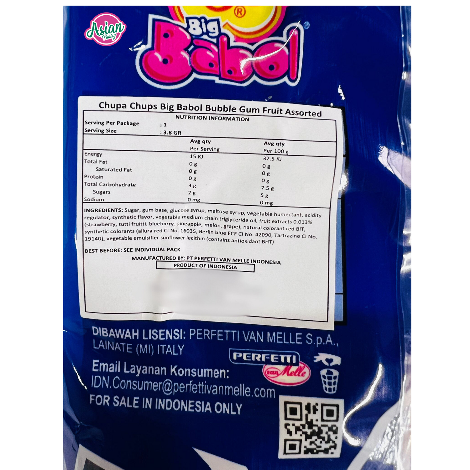 Chupa Chups Big Babol Bubble Gum Buah Aneka 152g
