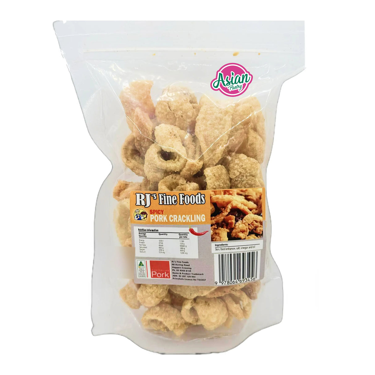 RJ's Fine Foods Spicy Pork Crackling (Chicharon)
