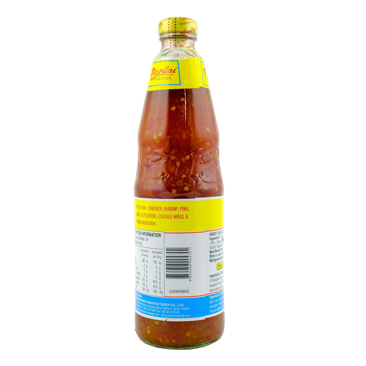 Pantai Sweet Chili Sauce For Chicken 730ml - Back