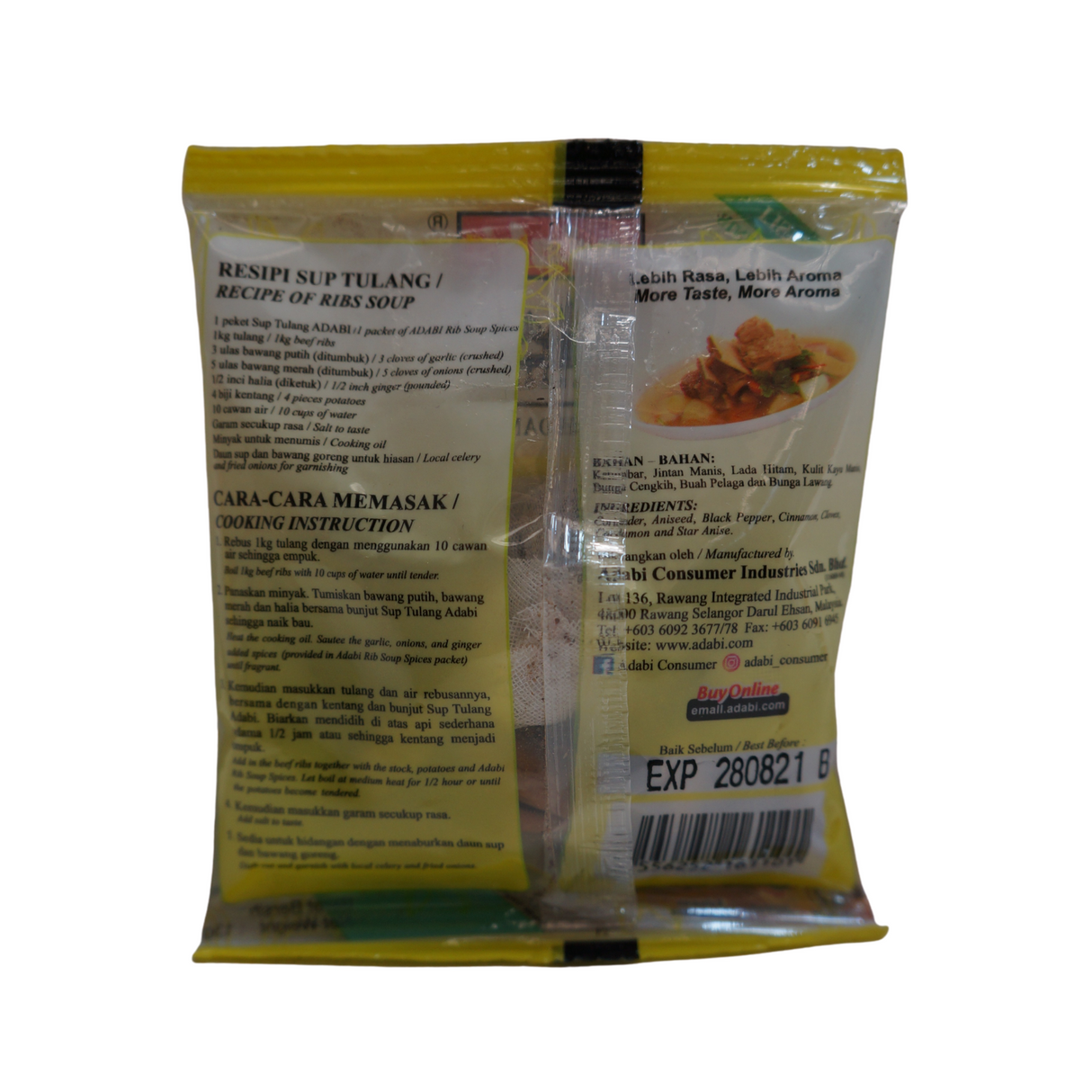 Adabi Sup Tulang 排骨汤 13g