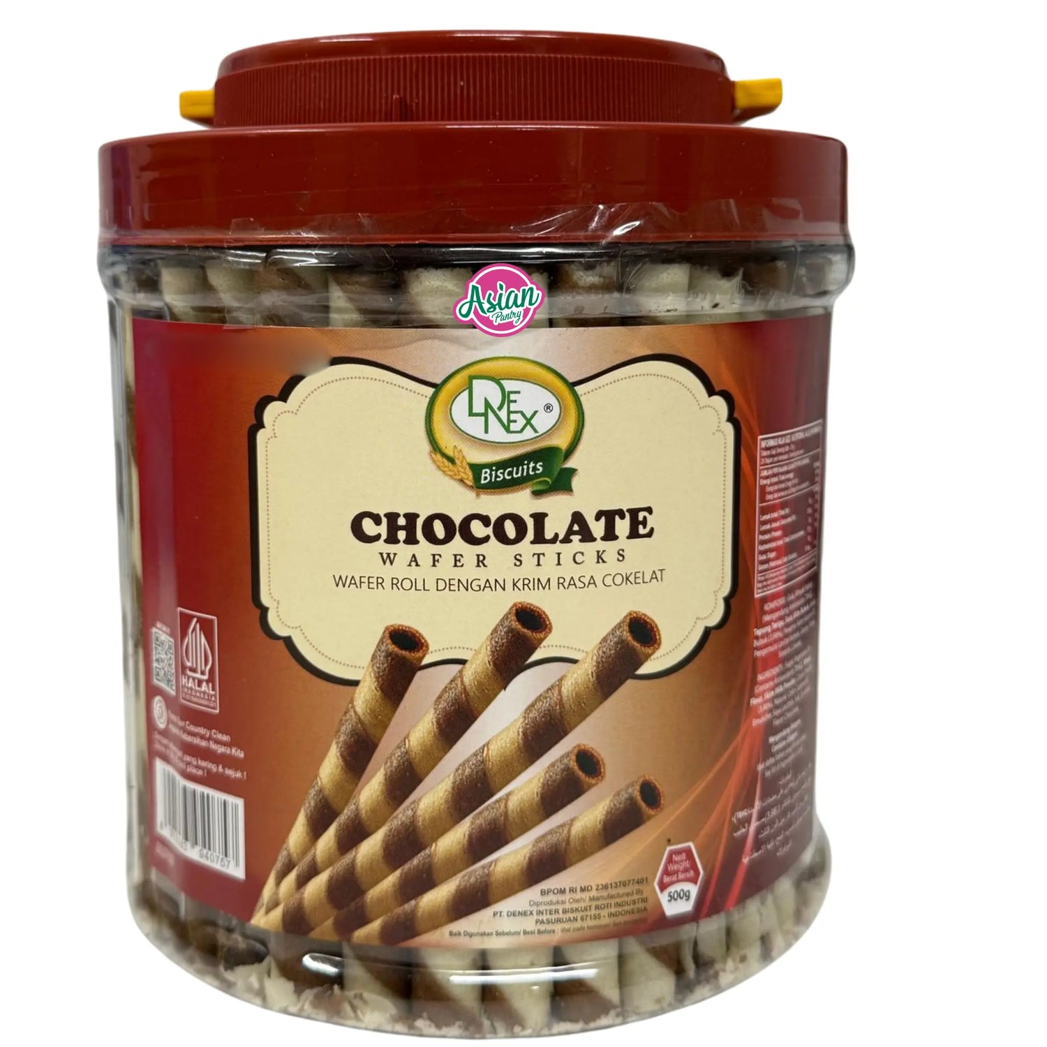 Denex Wafer Sticks Chocolate 500g