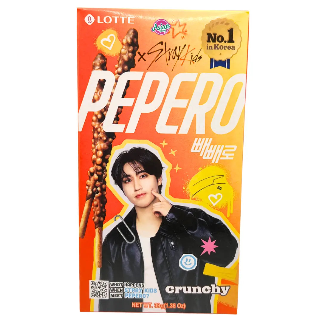 Lotte Pepero Stray Kids Crunchy 39g (Random Member)