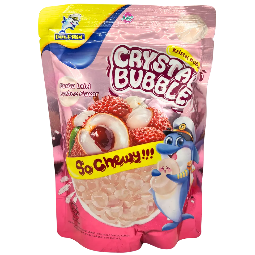 Dolphin Crystal Bubble Boba Lychee Flavour 600g