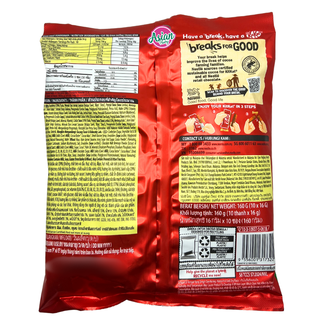 Nestle KitKat Milo Share Bag 10pk 160g