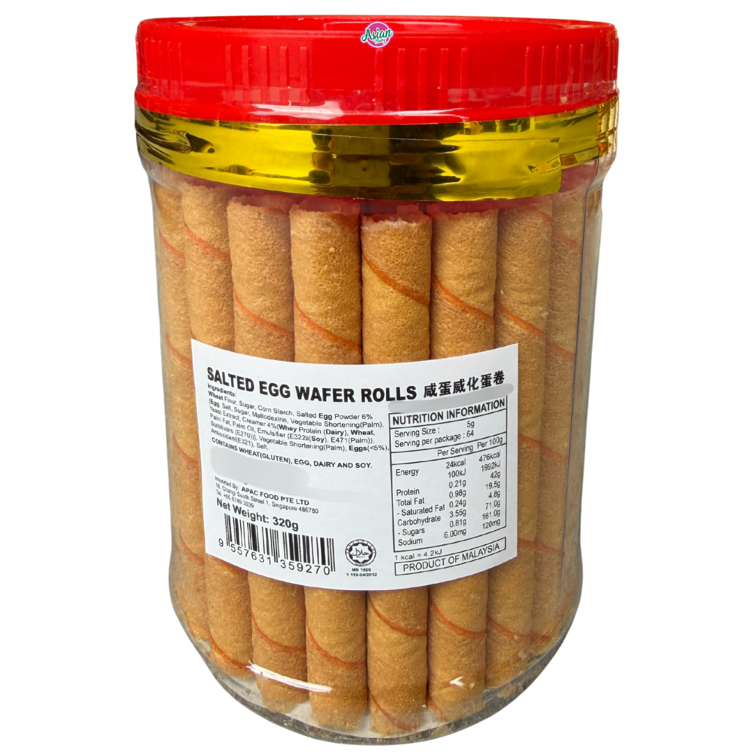 Delyco Salted Egg Wafer Rolls 320g