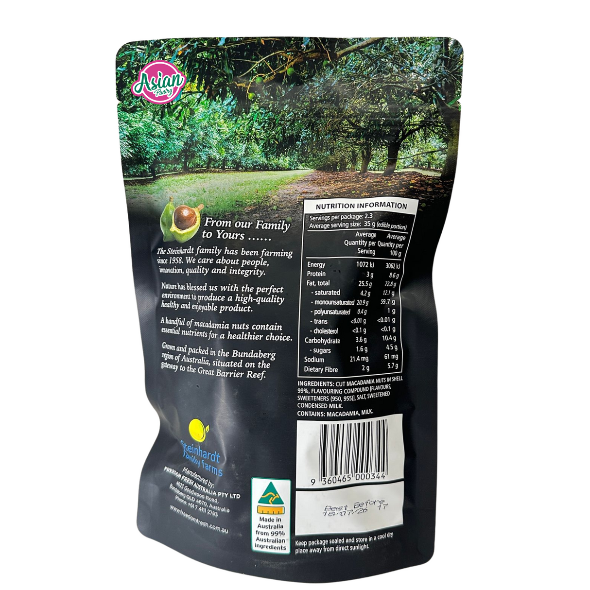 Golden Crunch (Happy Nut) Australian Vanilla Macadamias 225g (BBD: October 2026)