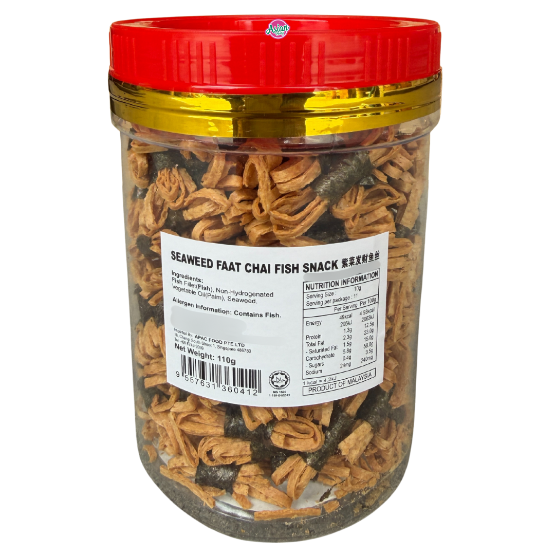Delyco Seaweed Faat Chai Fish Snack 110g