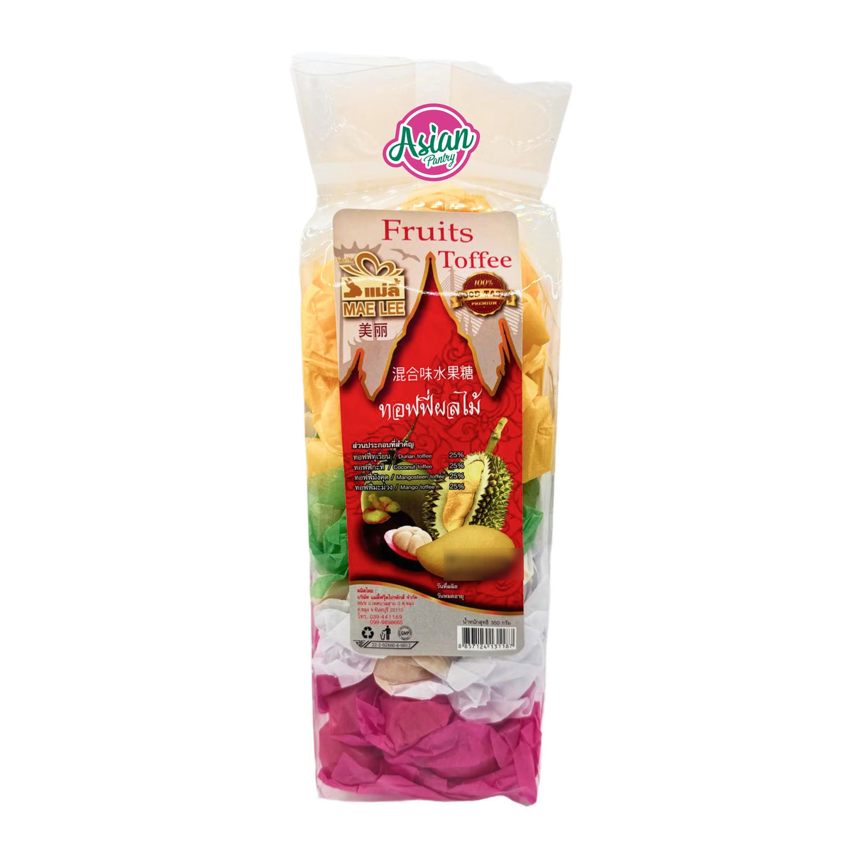 Mae Lee Fruit Toffee Candy 350g (BBD: 28/12/2025)
