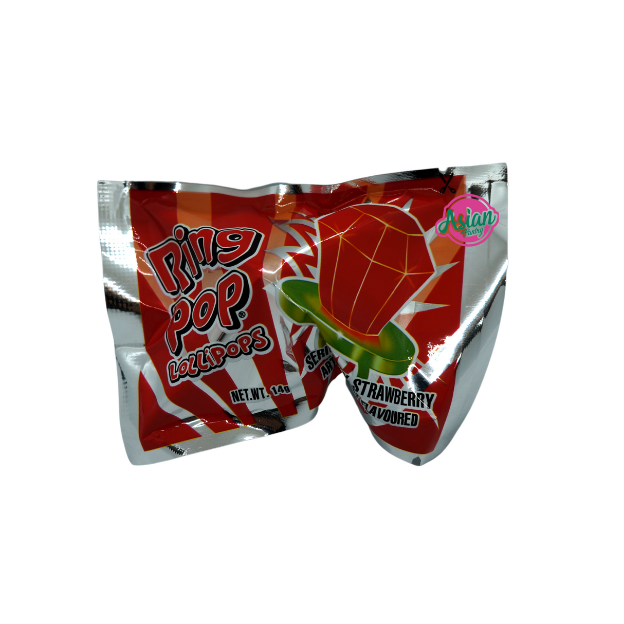 Topps Ring Pop Strawberry 14g Front