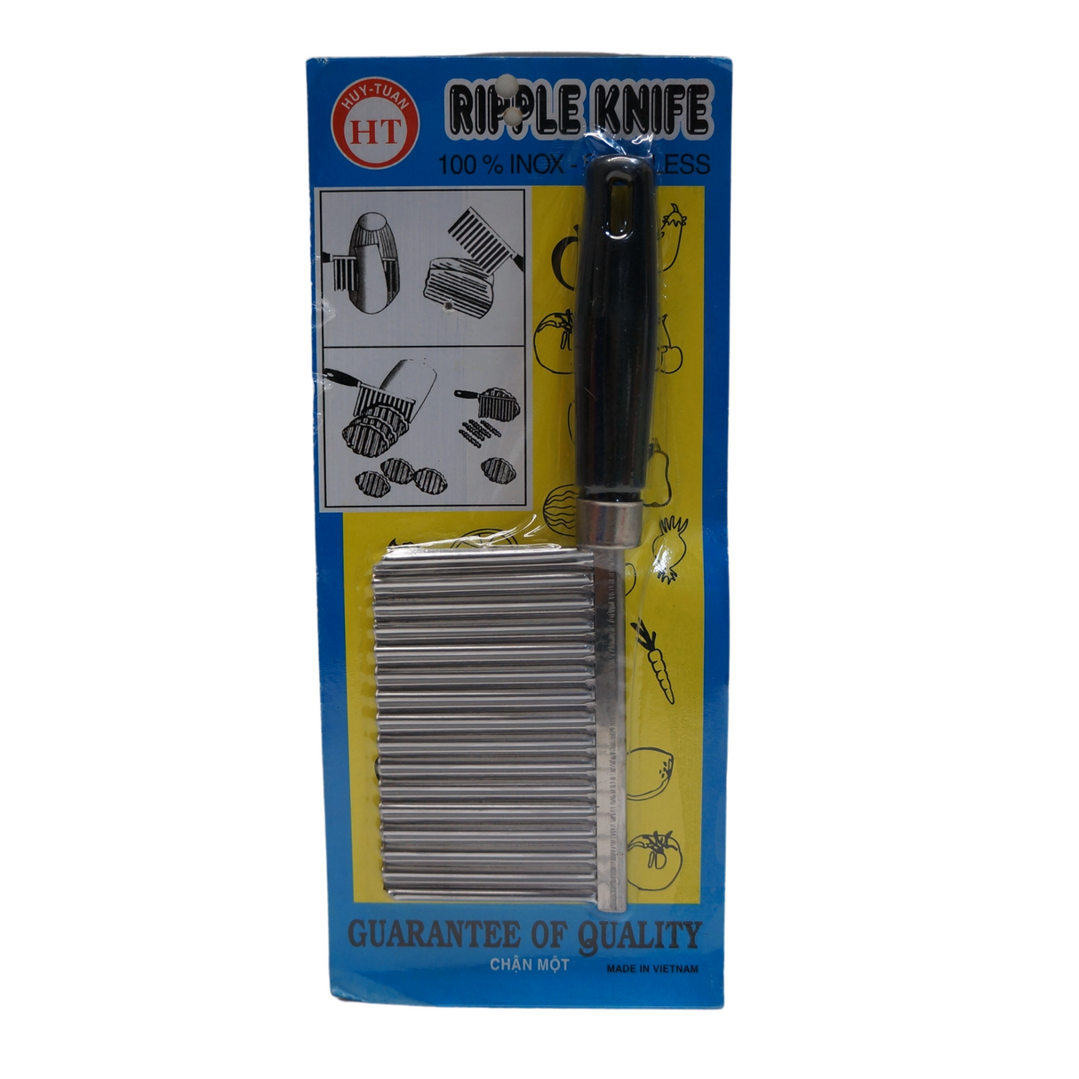 Huy Tuan Ripple Knife 100% Inox-Stainless 1set Front