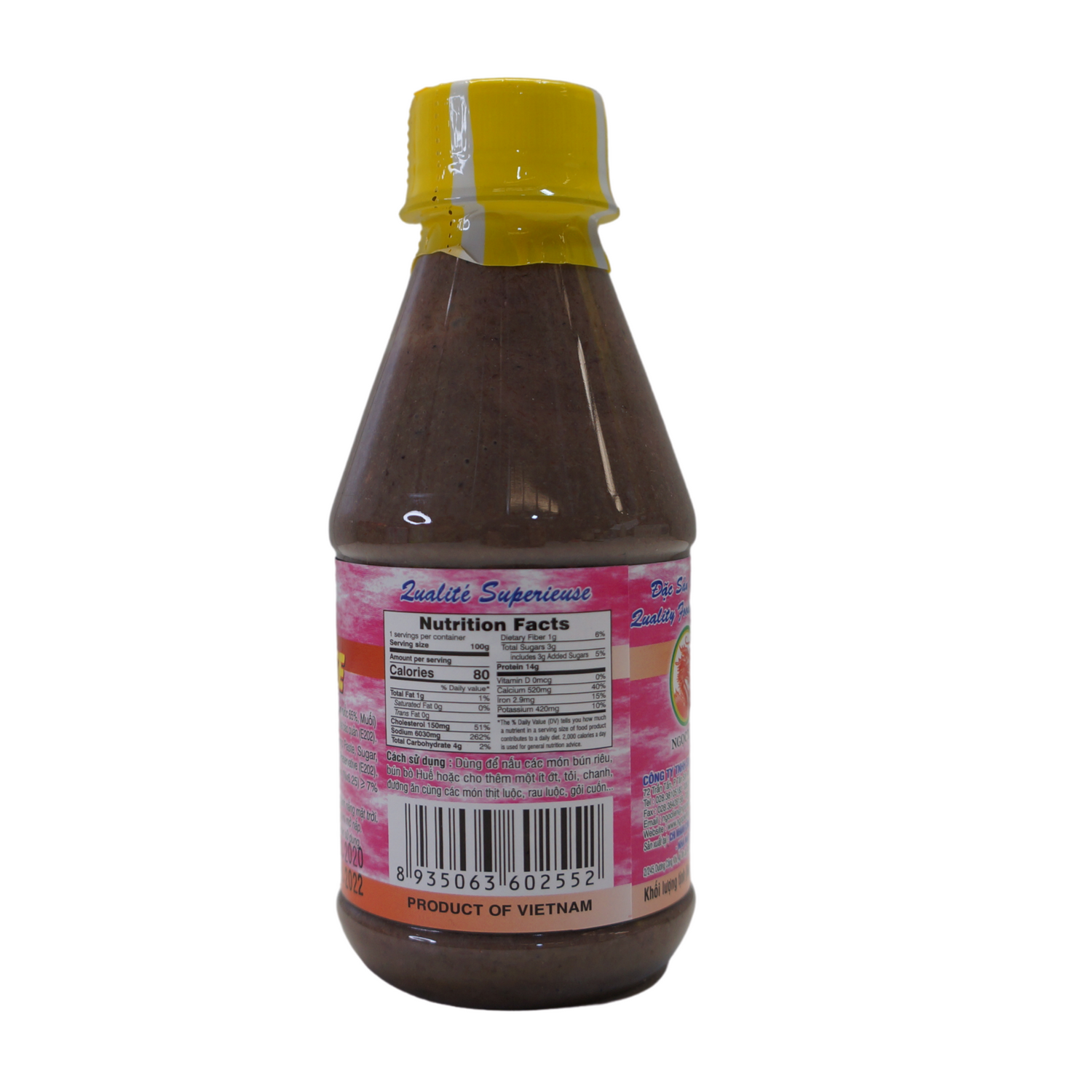 Ngoc Lien Salted Shrimp Paste 220g Back