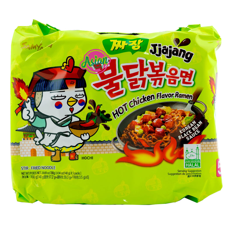 Samyang Jjajang Hot Chicken Ramen 5 Pack 700g Front