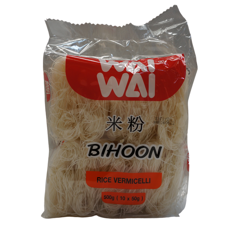 Wai Wai Bihoon Rice Vermicelli 10pcs 500g Front