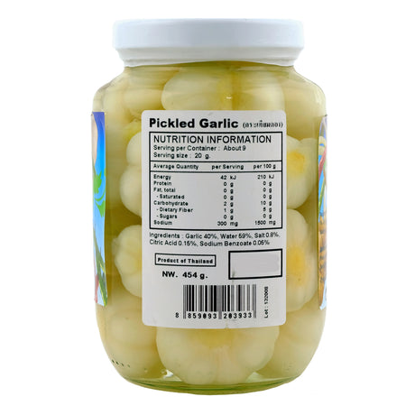 Lucky Elephant Pickled Garlic 454g Back