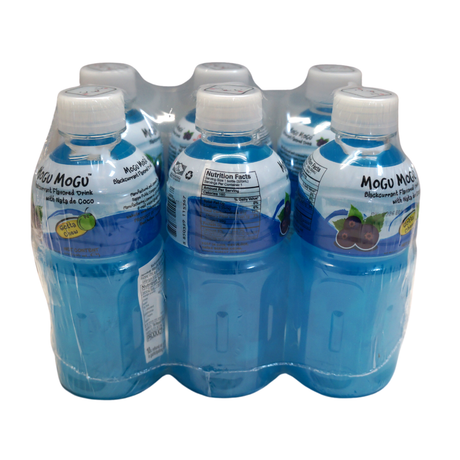 Mogu Mogu Blackcurrant Flavour with Nata De Coco 6pk 1.92Lt Front
