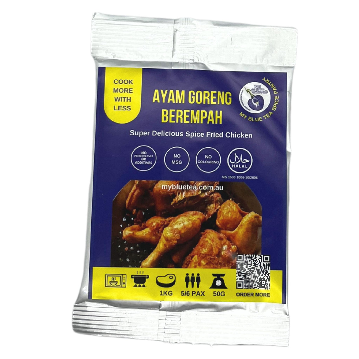 Spargo Mills Ayam Goreng Berempah Spice Fried Chicken 50g Front