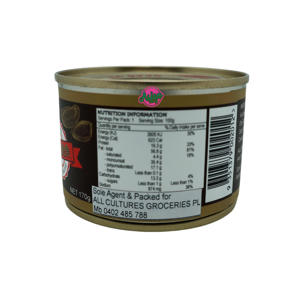 Golden Ocean Dry Abalone in XO Sauce 170g Back