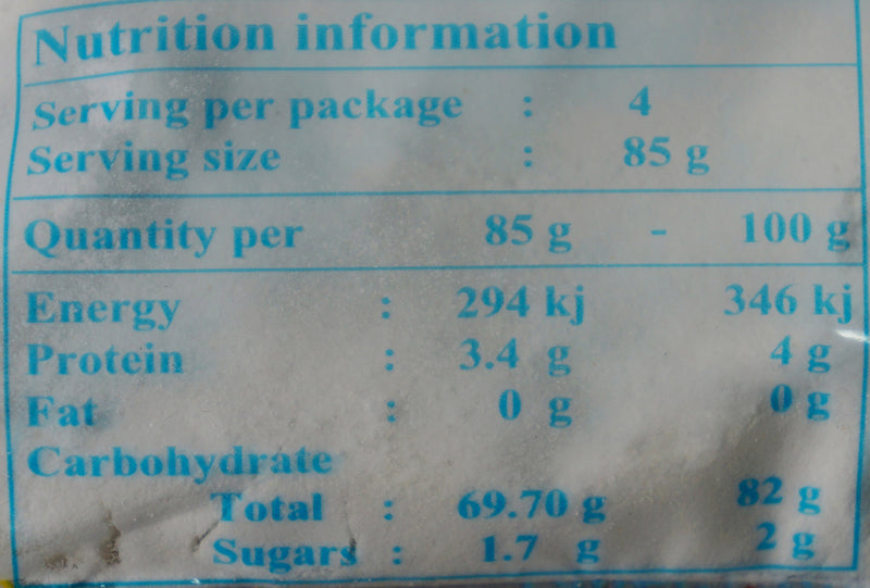 Rooster Banh Xeo Flour 340g Nutritional Information & Ingredients