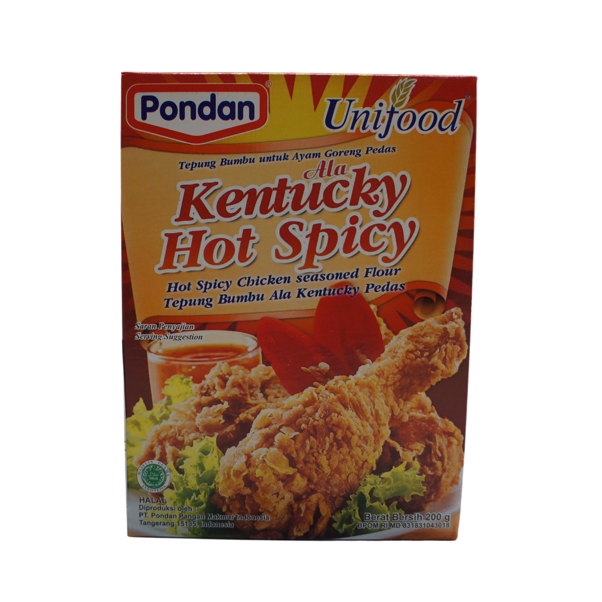Unifood Hot Spicy Kentucky Chicken Flour 200gr - A Chau Market
