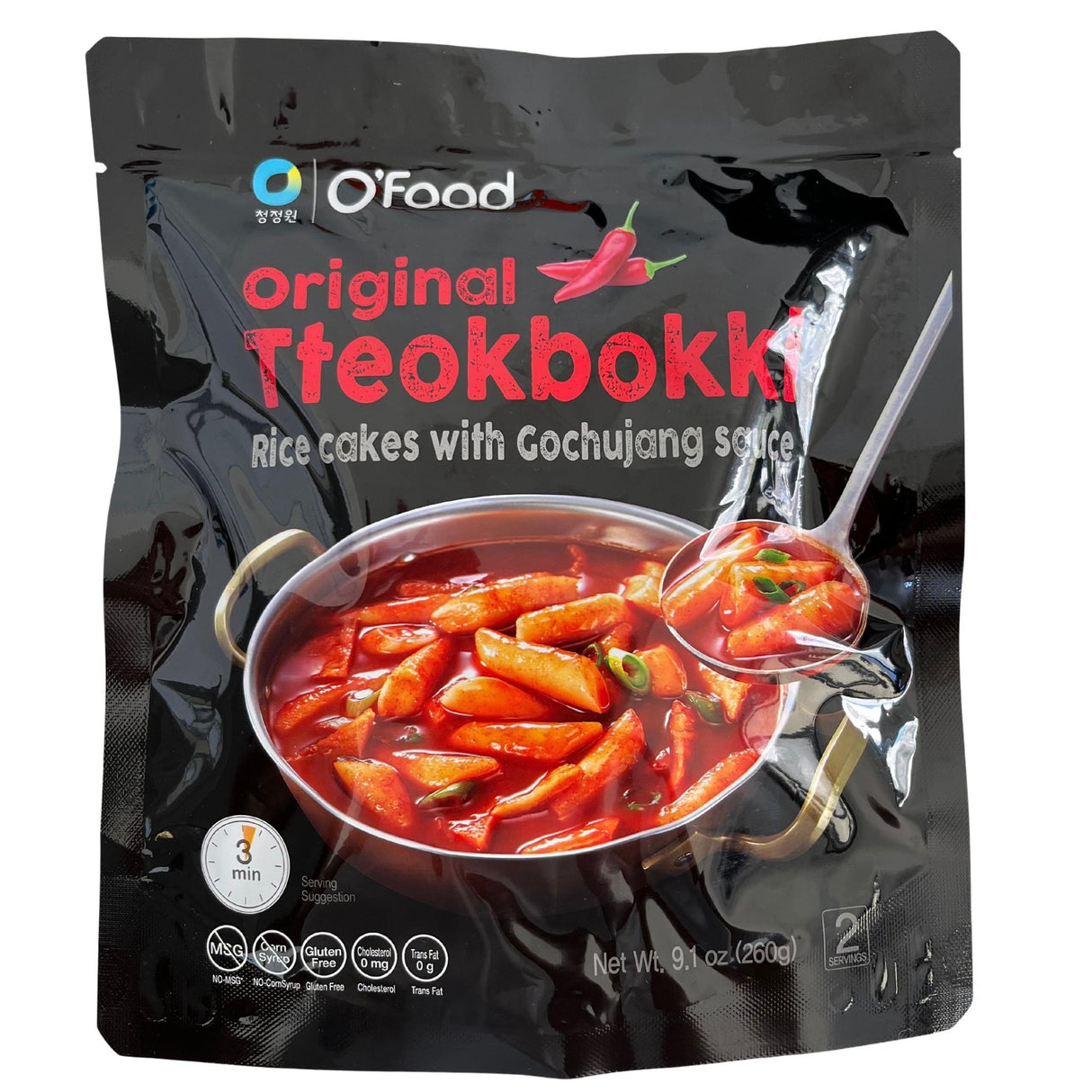 Chung Jung Won Original Tteokbokki (Rice Cake) 260g Front
